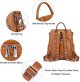 Women Soft Leather Backpack Antitheft Rucksack Ladies Shoulder Bag
