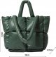 Women Quilted Puffy Handbag Light Winter Down Cotton Padded Shoulder Bag
